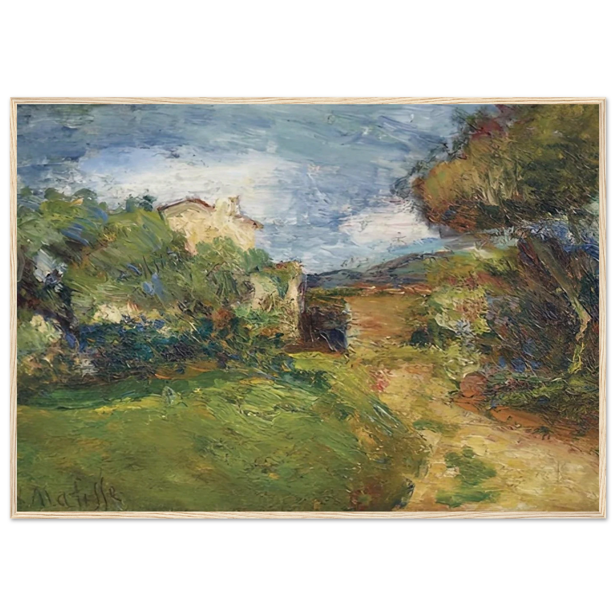 PETIT PAYSAGE CORSE 1898 Framed Poster | Henri Matisse Framed Prints Wall Art | Henri Matisse Print