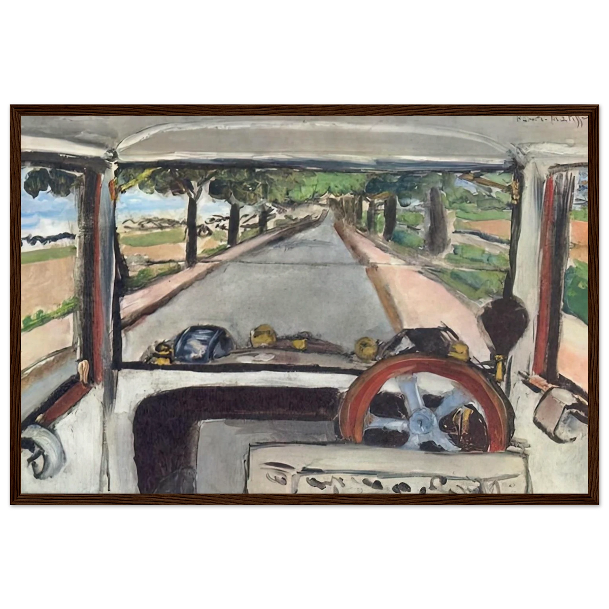 THE WINDSHIELD 1917 0 Framed Poster | Henri Matisse Framed Prints Wall Art | Henri Matisse Print