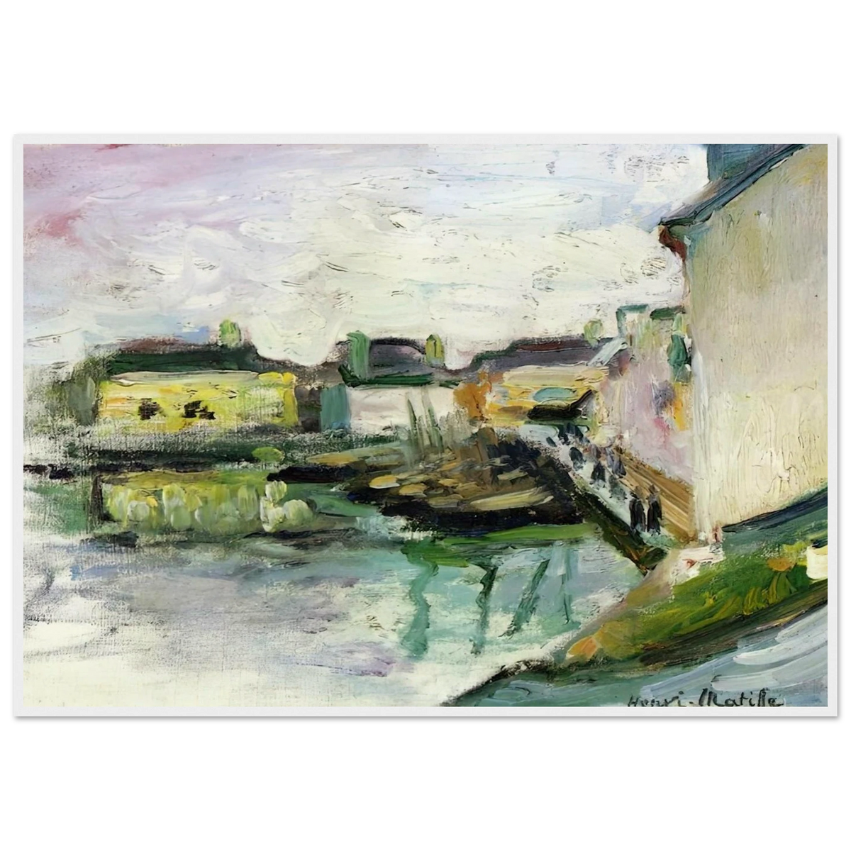 THE PORT OF PALAIS BELLE ILE 1896 Framed Poster | Henri Matisse Framed Prints Wall Art | Henri Matisse Print