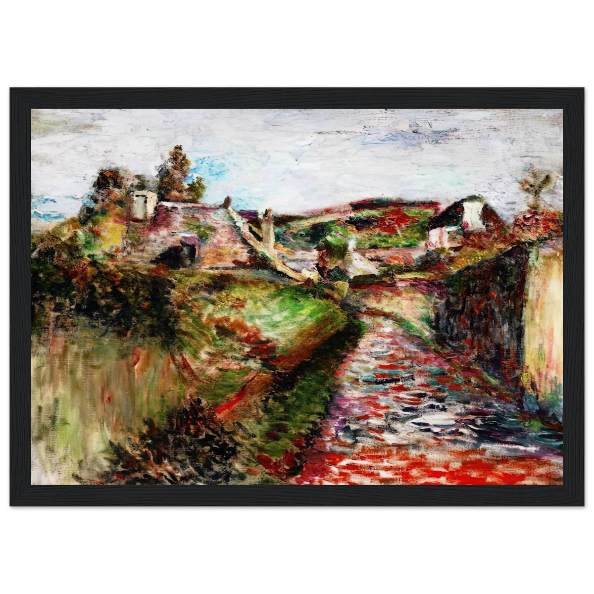 VIEW OF BELLE ILE 1897 Framed Poster | Henri Matisse Framed Prints Wall Art | Henri Matisse Print