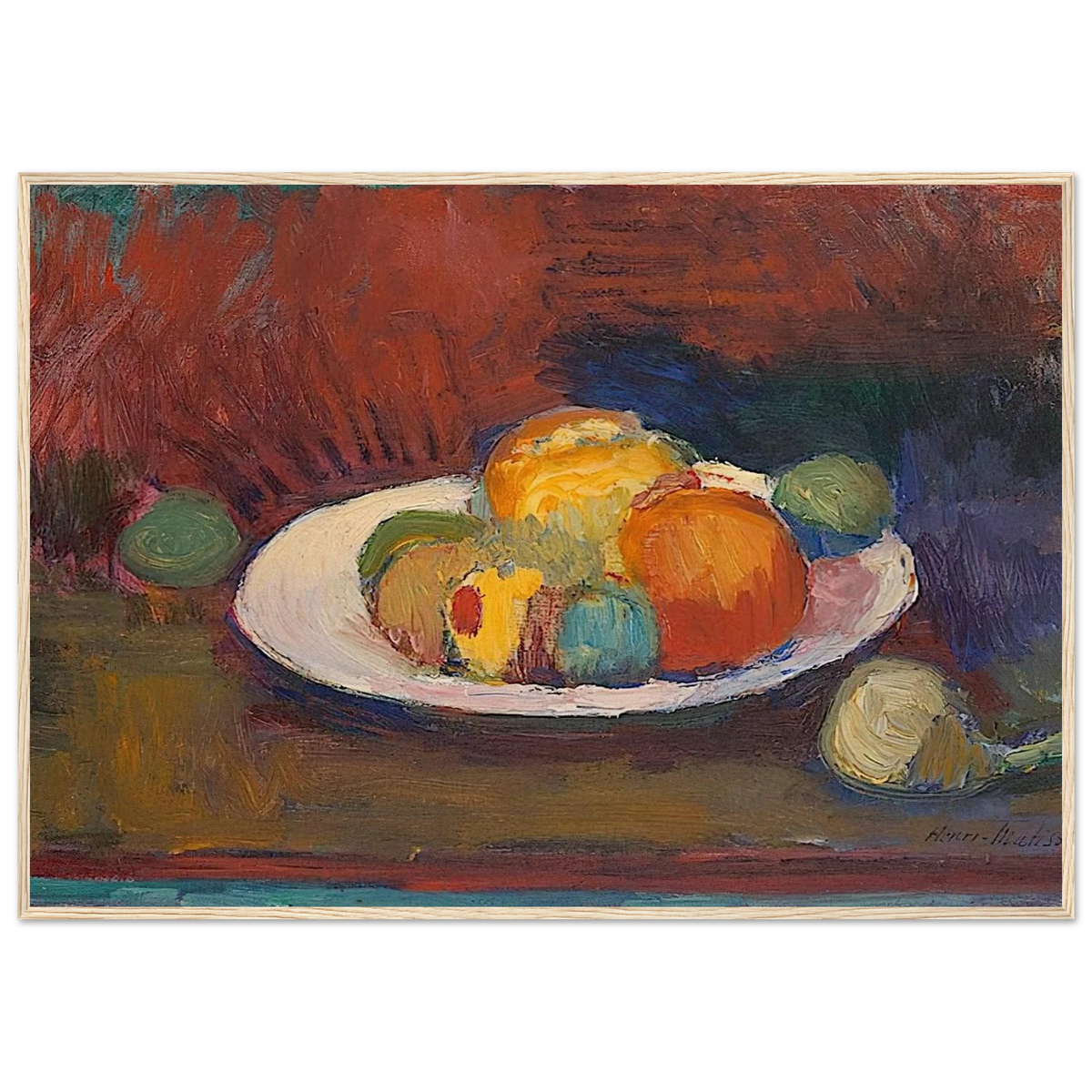 ASSIETTE DE FRUITS FRUIT DISH 1902 Framed Poster | Henri Matisse Framed Prints Wall Art | Henri Matisse Print