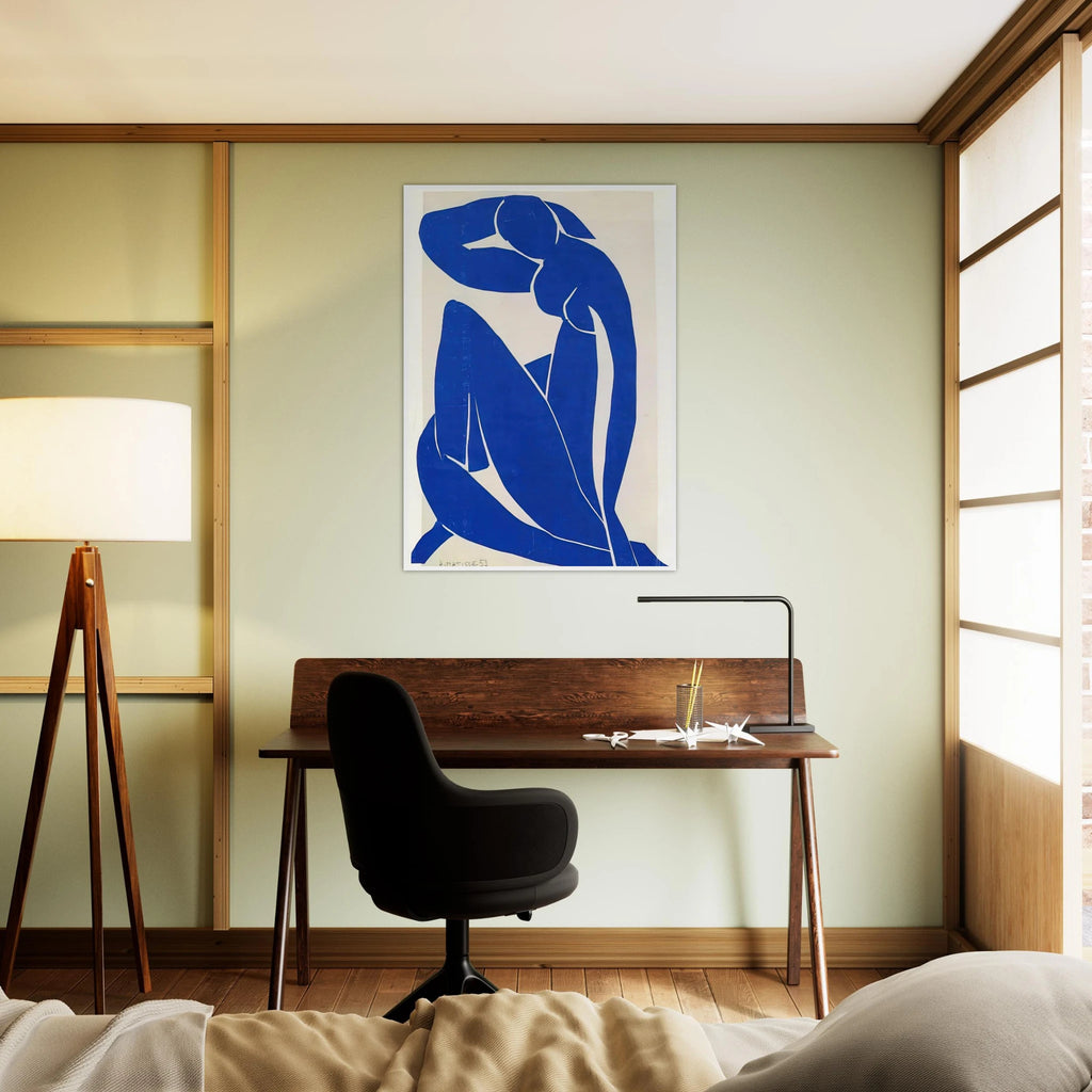 BLUE NUDE 1952 Framed Poster | Henri Matisse Framed Prints Wall Art | Henri Matisse Print