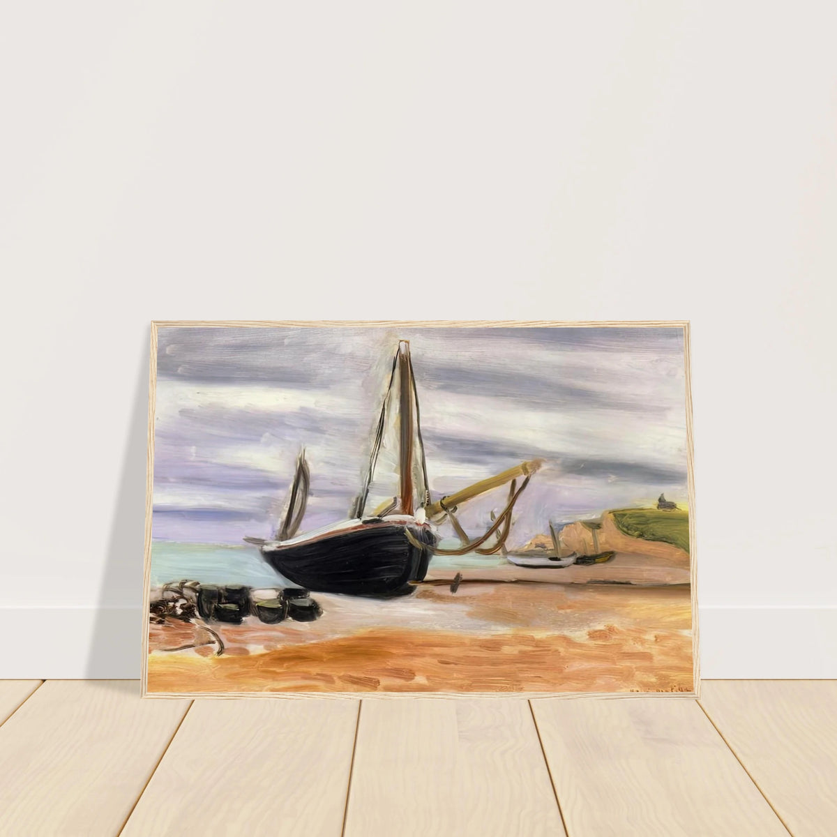 BOATS AT ETRETAT 1920 Framed Poster | Henri Matisse Framed Prints Wall Art | Henri Matisse Print