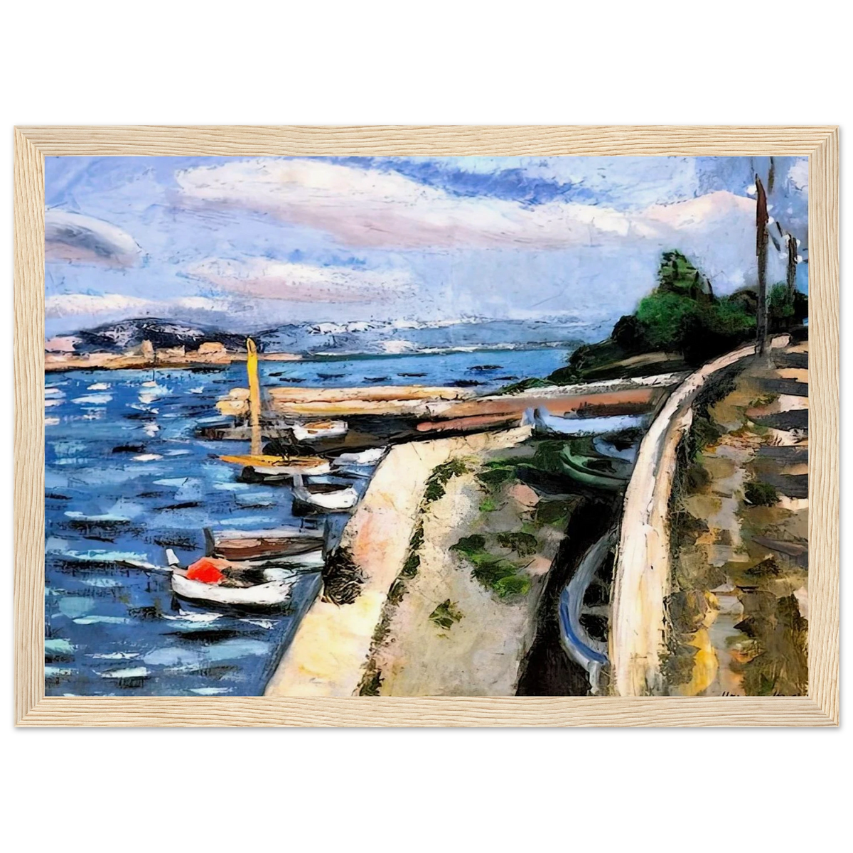 VIEW OF ANTIBES 1925 Framed Poster | Henri Matisse Framed Prints Wall Art | Henri Matisse Print