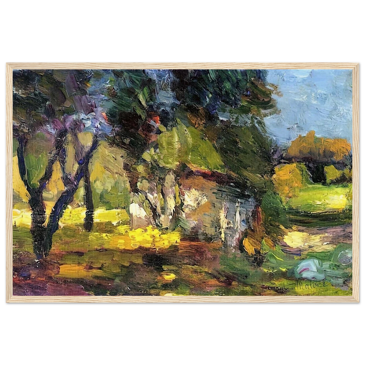LANDSCAPE CORSICA 1898 Framed Poster | Henri Matisse Framed Prints Wall Art | Henri Matisse Print