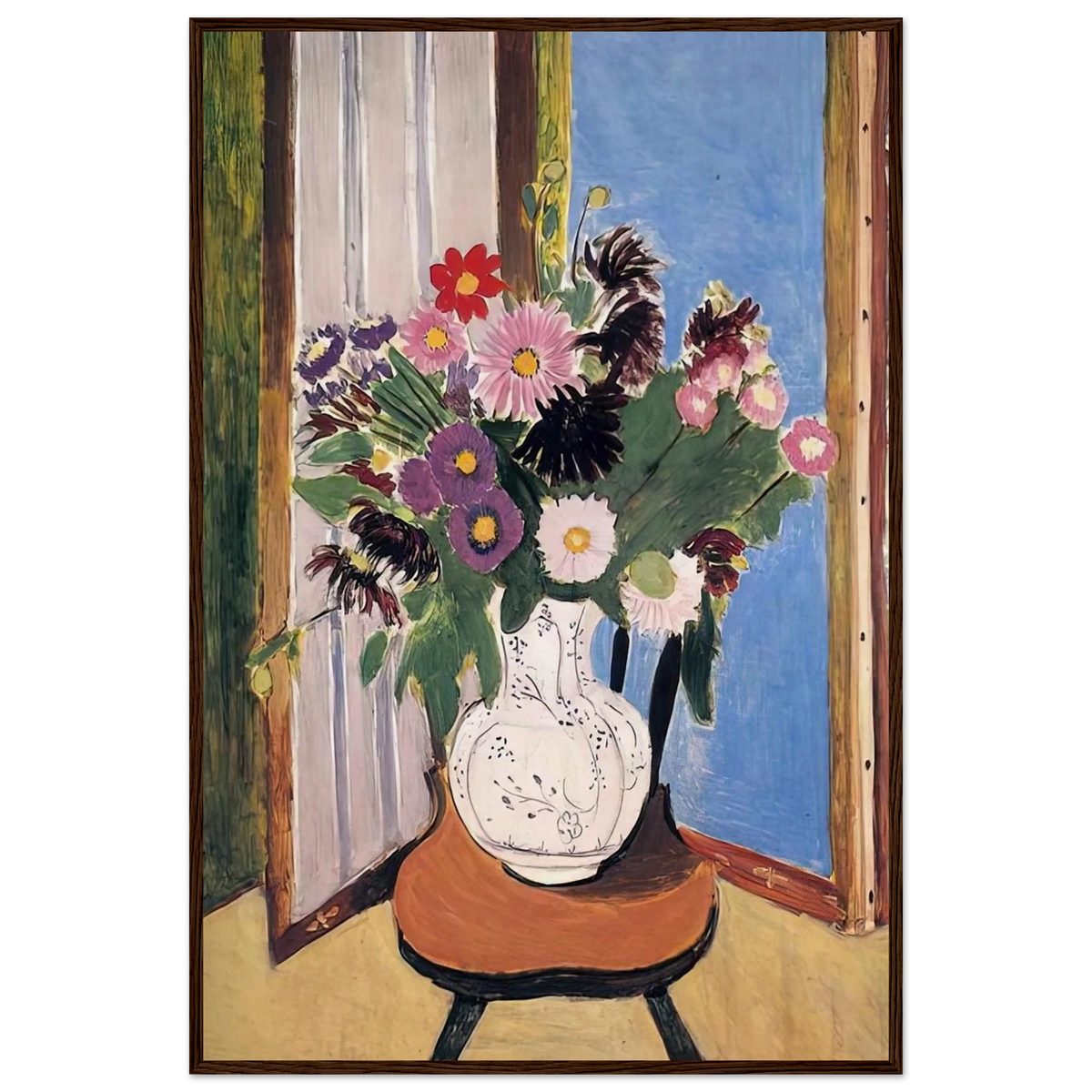 DAISIES 1919 Framed Poster | Henri Matisse Framed Prints Wall Art | Henri Matisse Print