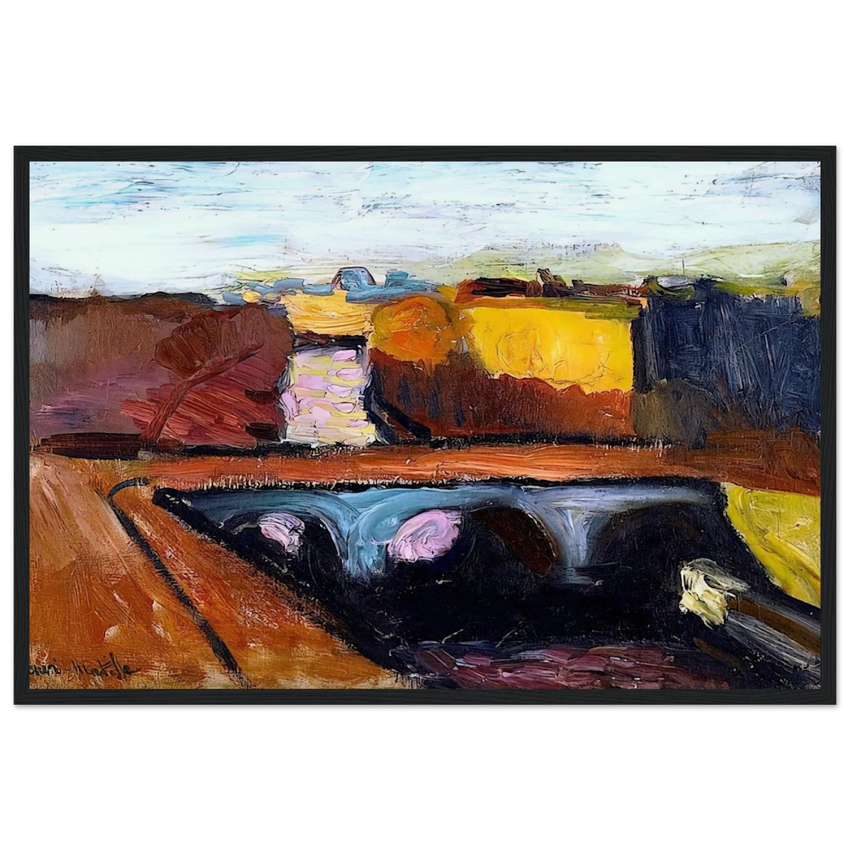 VIEW OF THE SEINE THE PONT SAINT MICHEL 1904 Framed Poster | Henri Matisse Framed Prints Wall Art | Henri Matisse Print