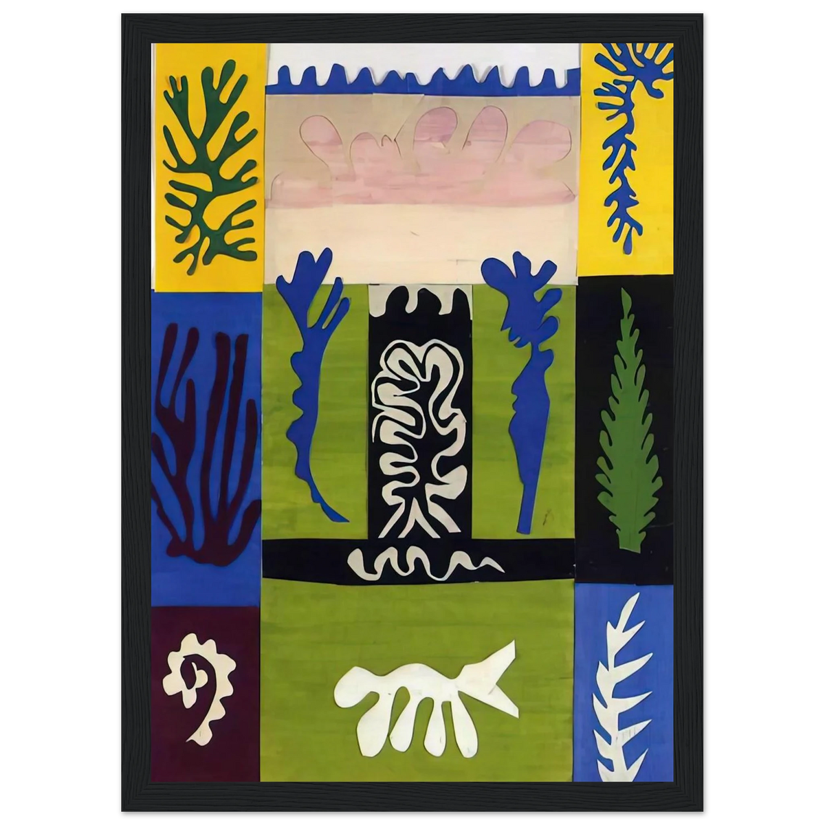 CUT OUTS 5 Framed Poster | Henri Matisse Framed Prints Wall Art | Henri Matisse Print