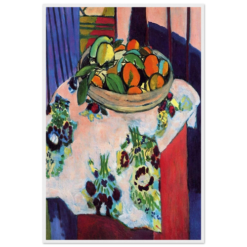 BASKET WITH ORANGES 1913 Framed Poster | Henri Matisse Framed Prints Wall Art | Henri Matisse Print