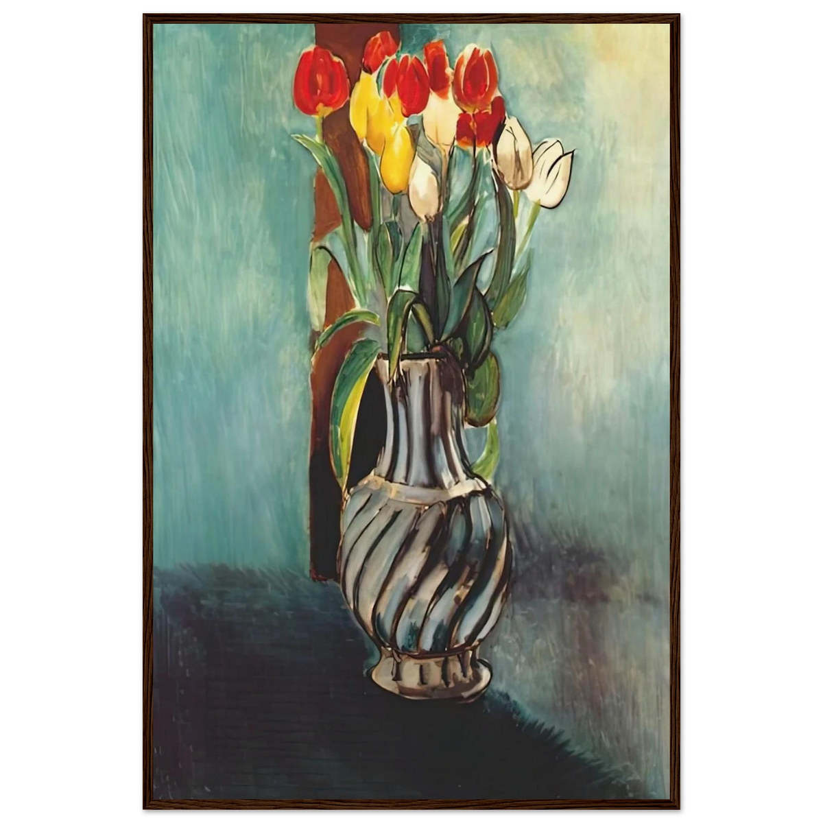 ME MYSELF STENDHAL VASE OF TULIPS 1914 Framed Poster | Henri Matisse Framed Prints Wall Art | Henri Matisse Print