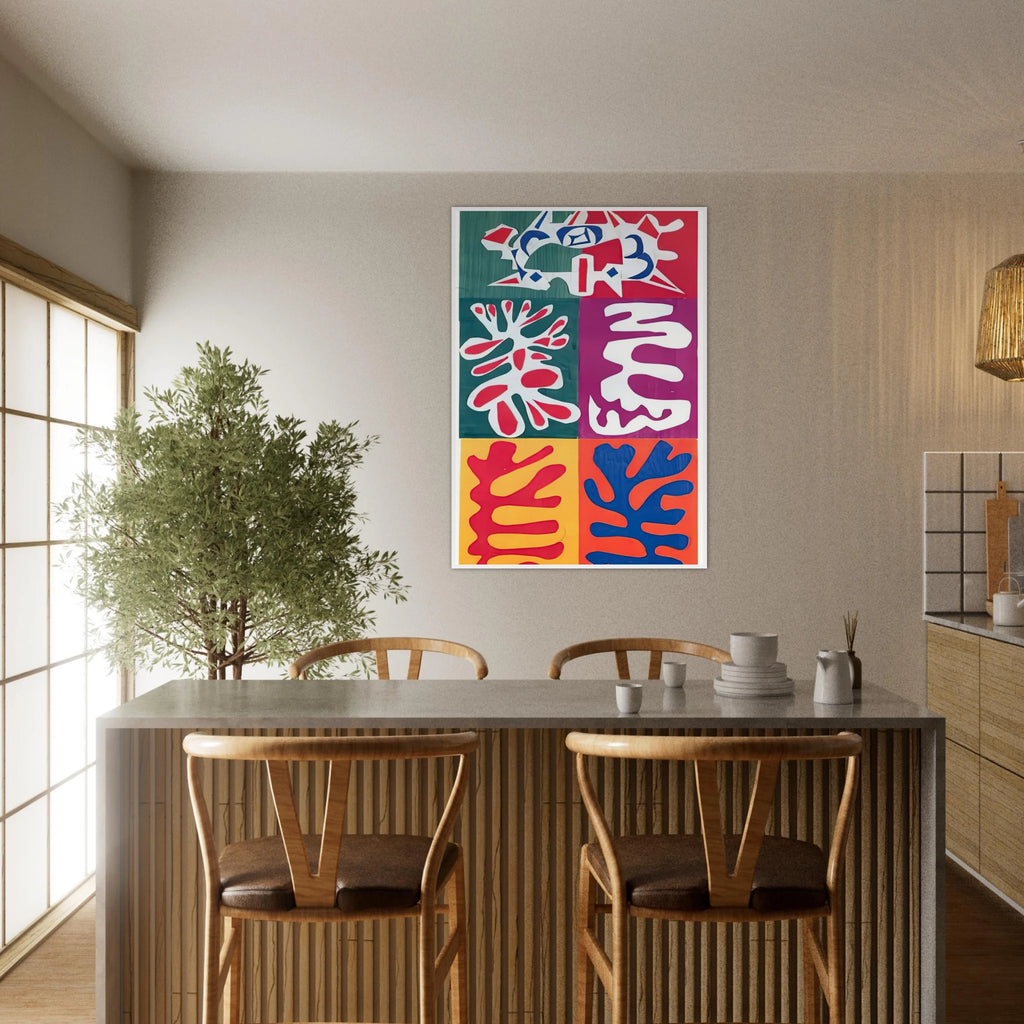 PANEL WITH MASK 1947 Framed Poster | Henri Matisse Framed Prints Wall Art | Henri Matisse Print