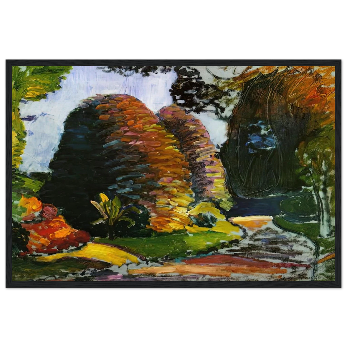 LUXEMBOURG GARDENS 1903 Framed Poster | Henri Matisse Framed Prints Wall Art | Henri Matisse Print