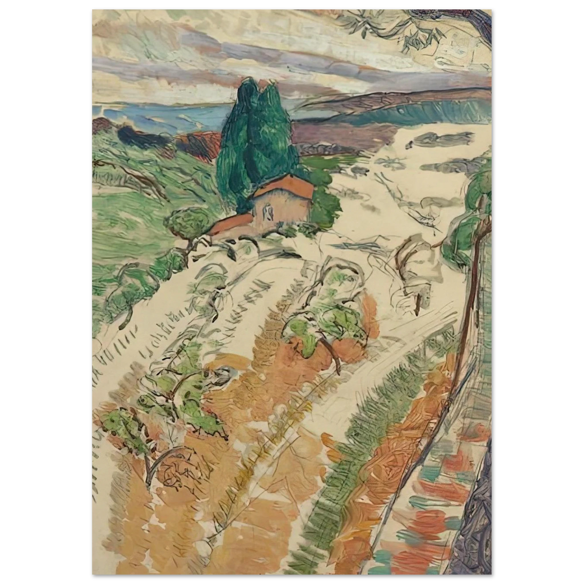 PAYSAGE ST TROPEZ 1904 Poster | Henri Matisse Poster | Henri Matisse Print