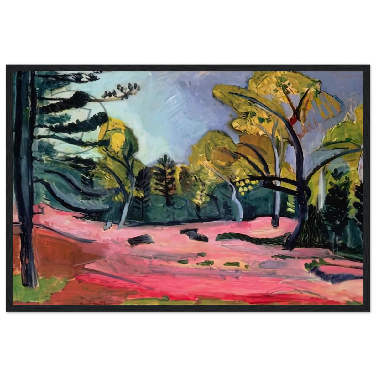 LANDSCAPE 1909 Framed Poster | Henri Matisse Framed Prints Wall Art | Henri Matisse Print