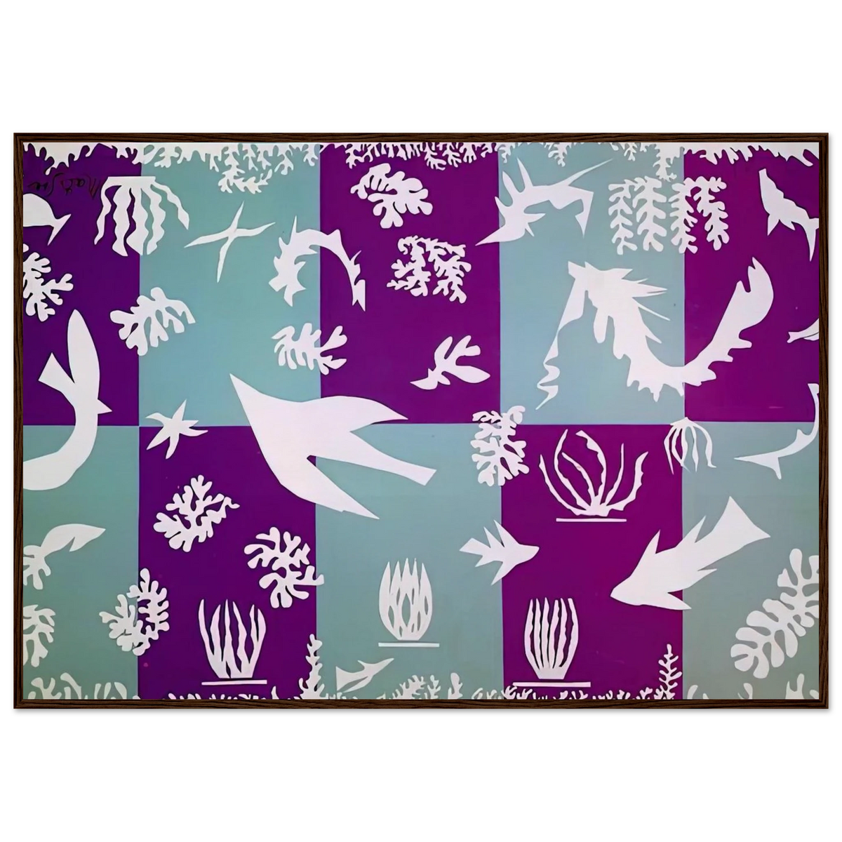 POLYNESIA LA MER 1946 Framed Poster | Henri Matisse Framed Prints Wall Art | Henri Matisse Print