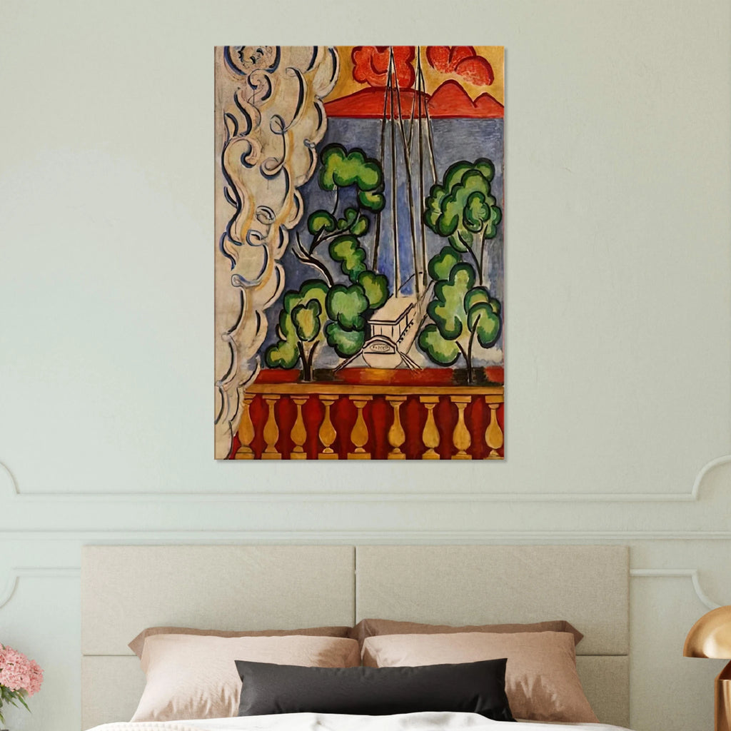 BOUQUET OF DAHLIAS AND WHITE BOOK 1923 Canvas | Henri Matisse Canvas | Henri Matisse Print