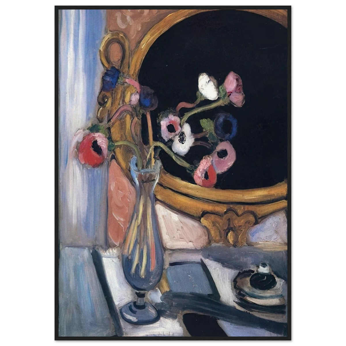 ANEMONE AND MIRROR 1920 Framed Poster | Henri Matisse Framed Prints Wall Art | Henri Matisse Print