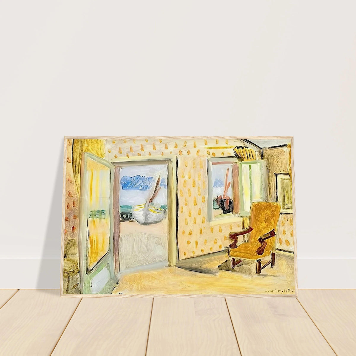 INTERIOR OPEN DOOR 1920 Framed Poster | Henri Matisse Framed Prints Wall Art | Henri Matisse Print