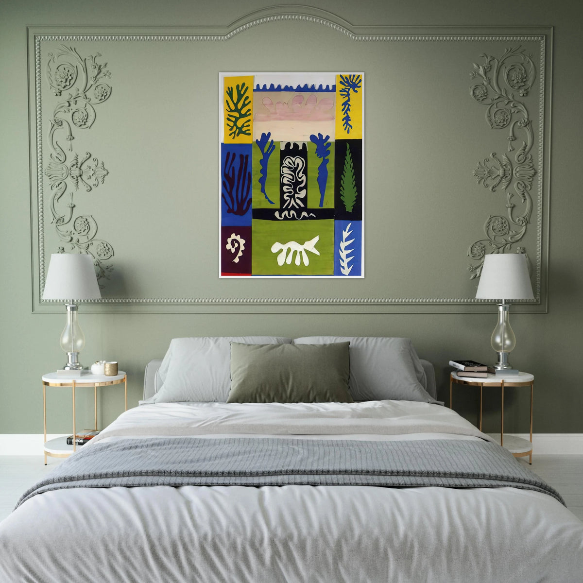 CUT OUTS 5 Framed Poster | Henri Matisse Framed Prints Wall Art | Henri Matisse Print