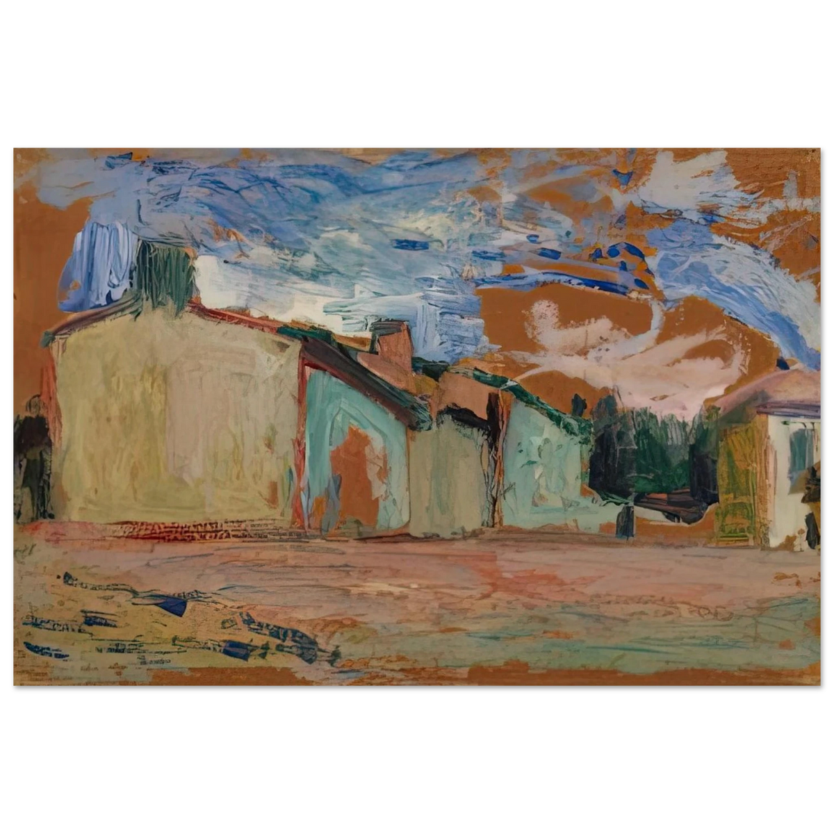 HOUSES FENOUILLET 1898 Poster | Henri Matisse Poster | Henri Matisse Print