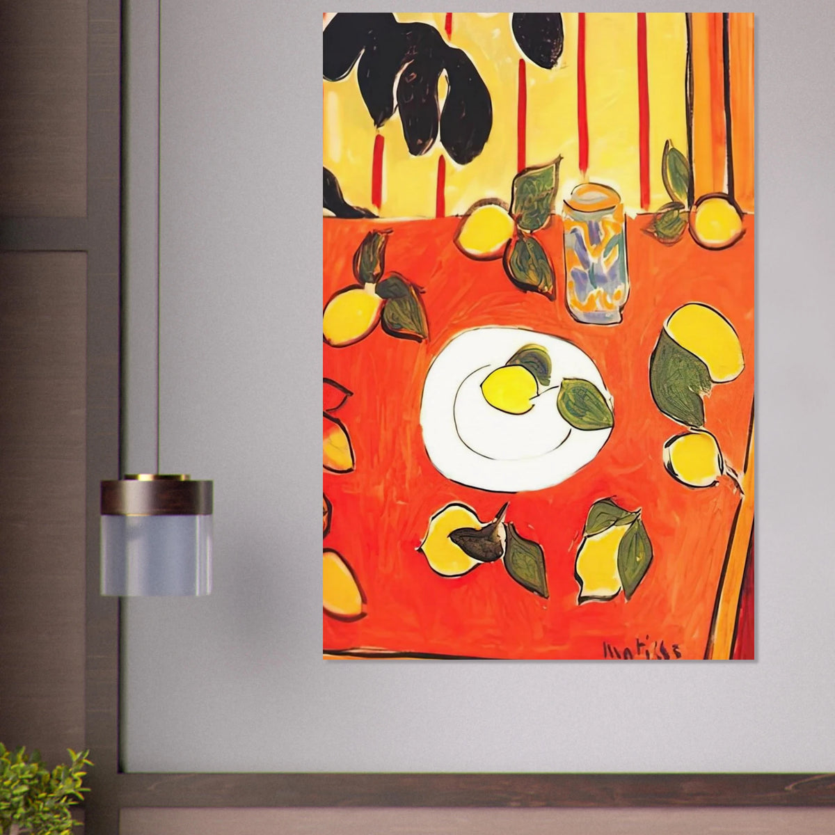 BLACK PHILODENDRON AND LEMONS 1943 Poster | Henri Matisse Poster | Henri Matisse Print