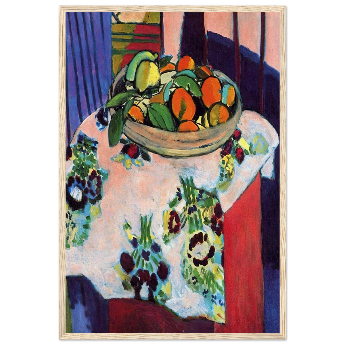 BASKET WITH ORANGES 1913 Framed Poster | Henri Matisse Framed Prints Wall Art | Henri Matisse Print