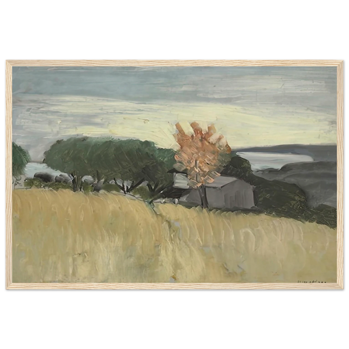 CHAMPS DE BLE A CAGNES 1918 Framed Poster | Henri Matisse Framed Prints Wall Art | Henri Matisse Print