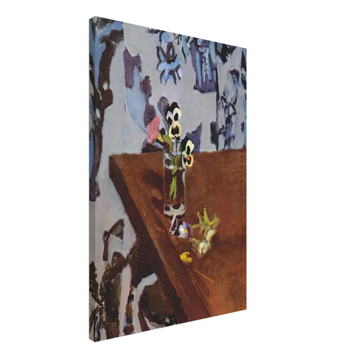 PANSIES ON A TABLE 1919 Canvas | Henri Matisse Canvas | Henri Matisse Print