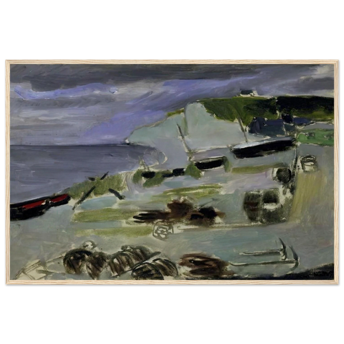 BOATS ON THE BEACH ETRETAT 1920 Framed Poster | Henri Matisse Framed Prints Wall Art | Henri Matisse Print