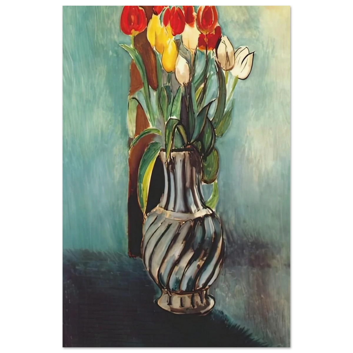 ME MYSELF STENDHAL VASE OF TULIPS 1914 Poster | Henri Matisse Poster | Henri Matisse Print