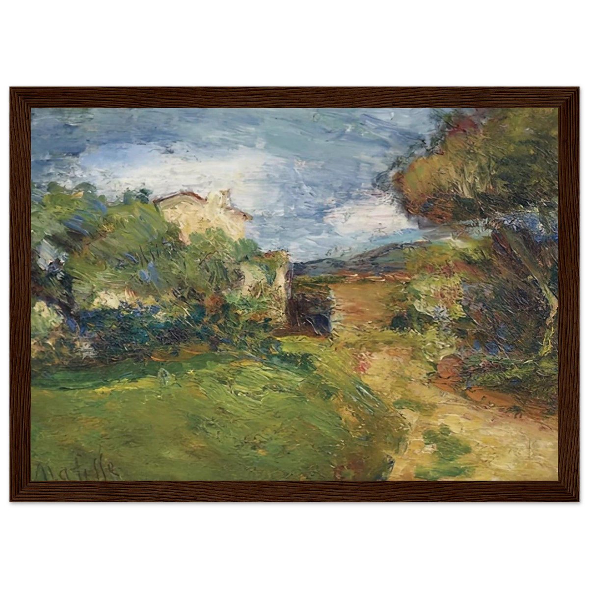 PETIT PAYSAGE CORSE 1898 Framed Poster | Henri Matisse Framed Prints Wall Art | Henri Matisse Print