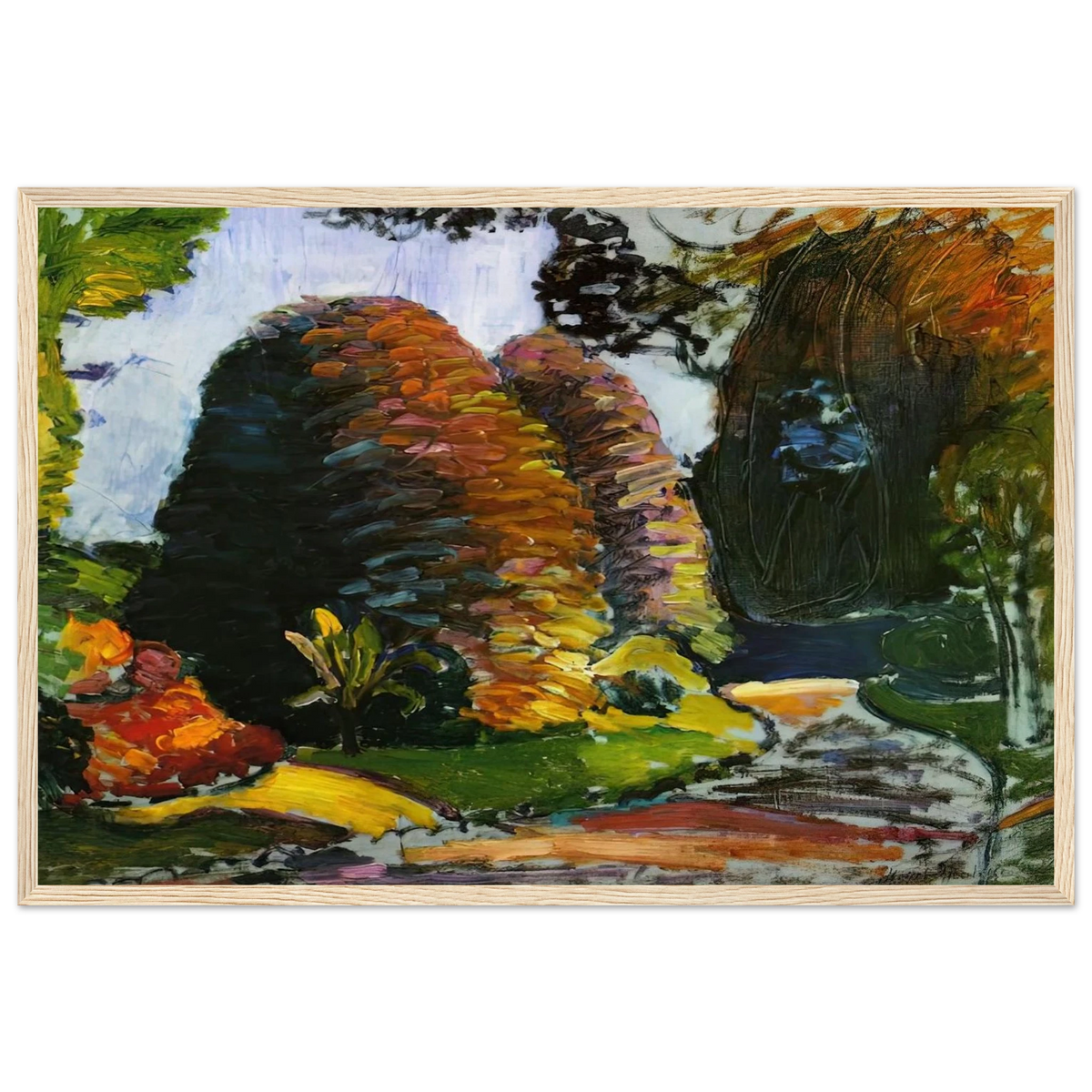 LUXEMBOURG GARDENS 1903 Framed Poster | Henri Matisse Framed Prints Wall Art | Henri Matisse Print