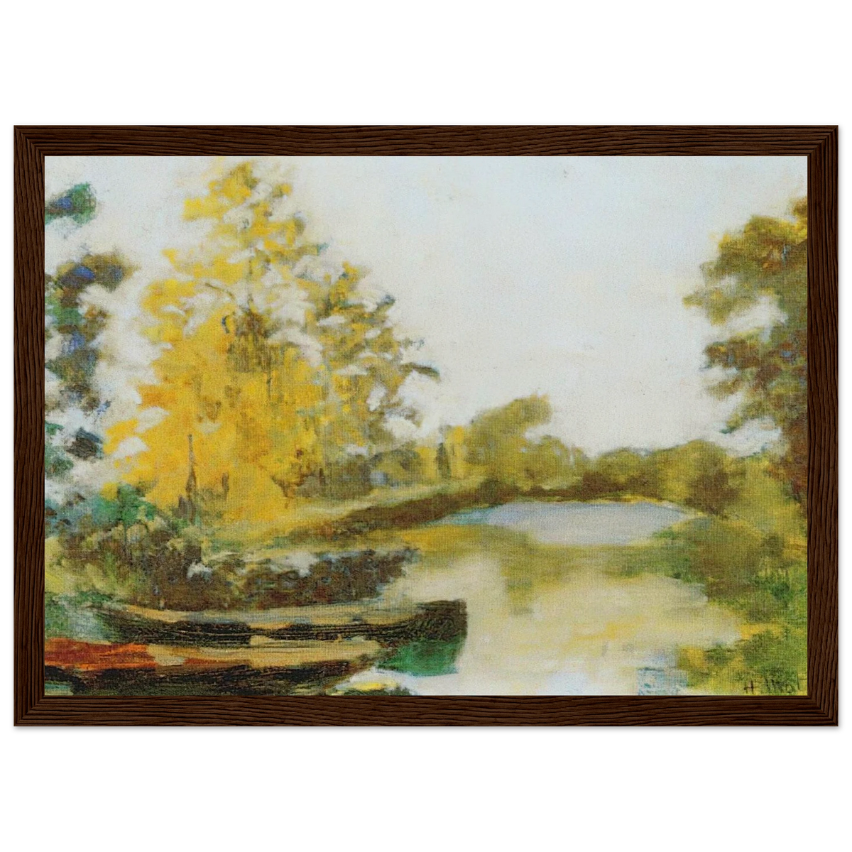BANKS OF THE CANAL 1903 Framed Poster | Henri Matisse Framed Prints Wall Art | Henri Matisse Print