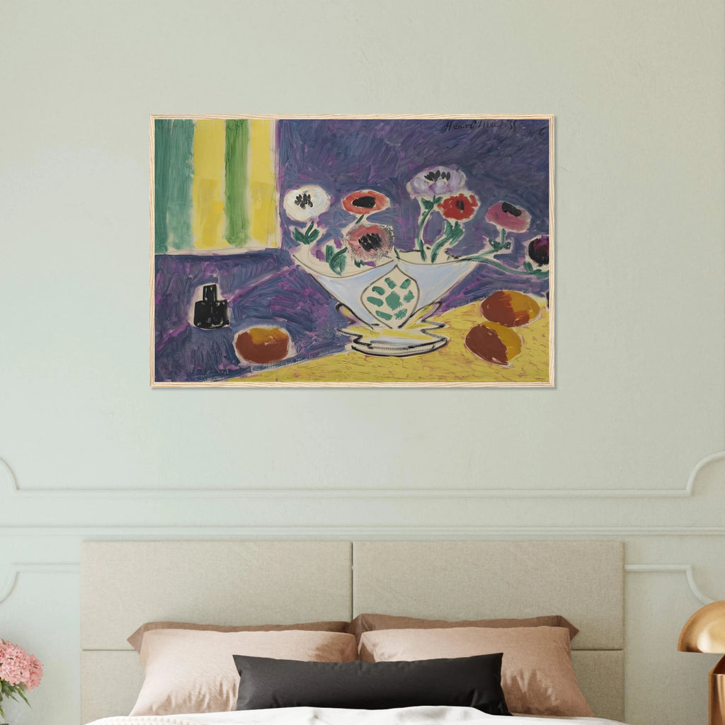 VASE D ANEMONES 1946 Framed Poster | Henri Matisse Framed Prints Wall Art | Henri Matisse Print