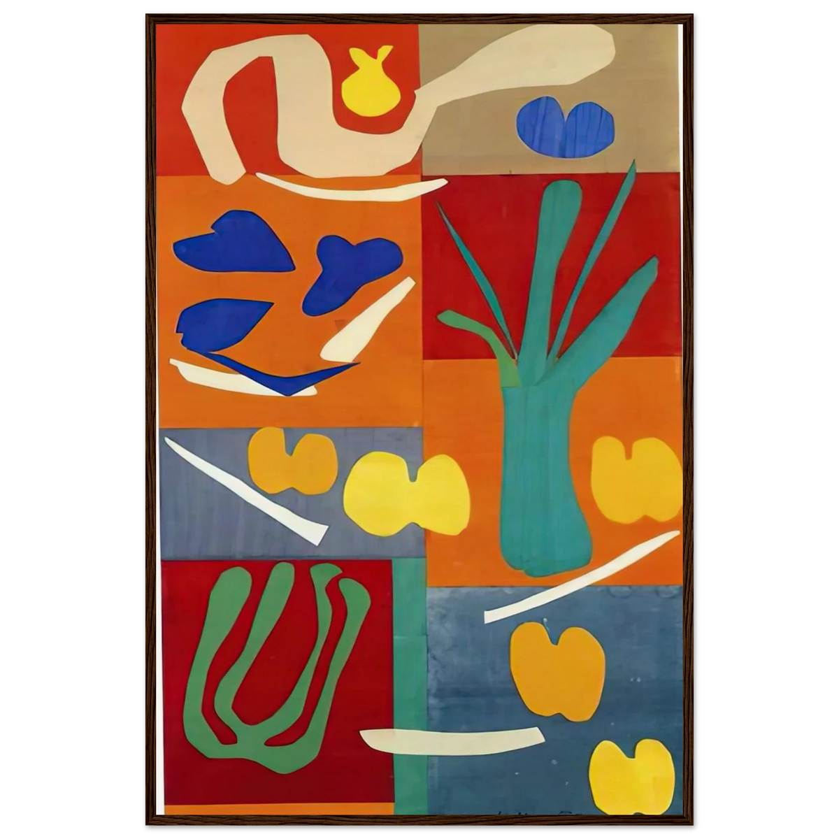 VEGETABLES 1952 Framed Poster | Henri Matisse Framed Prints Wall Art | Henri Matisse Print