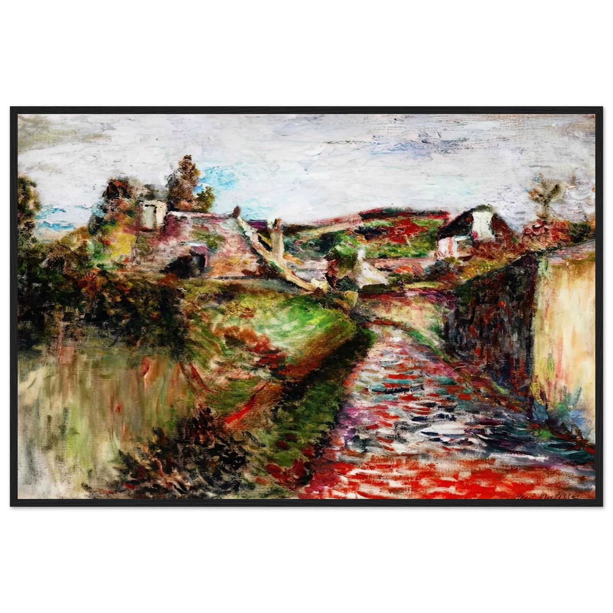 VIEW OF BELLE ILE 1897 Framed Poster | Henri Matisse Framed Prints Wall Art | Henri Matisse Print