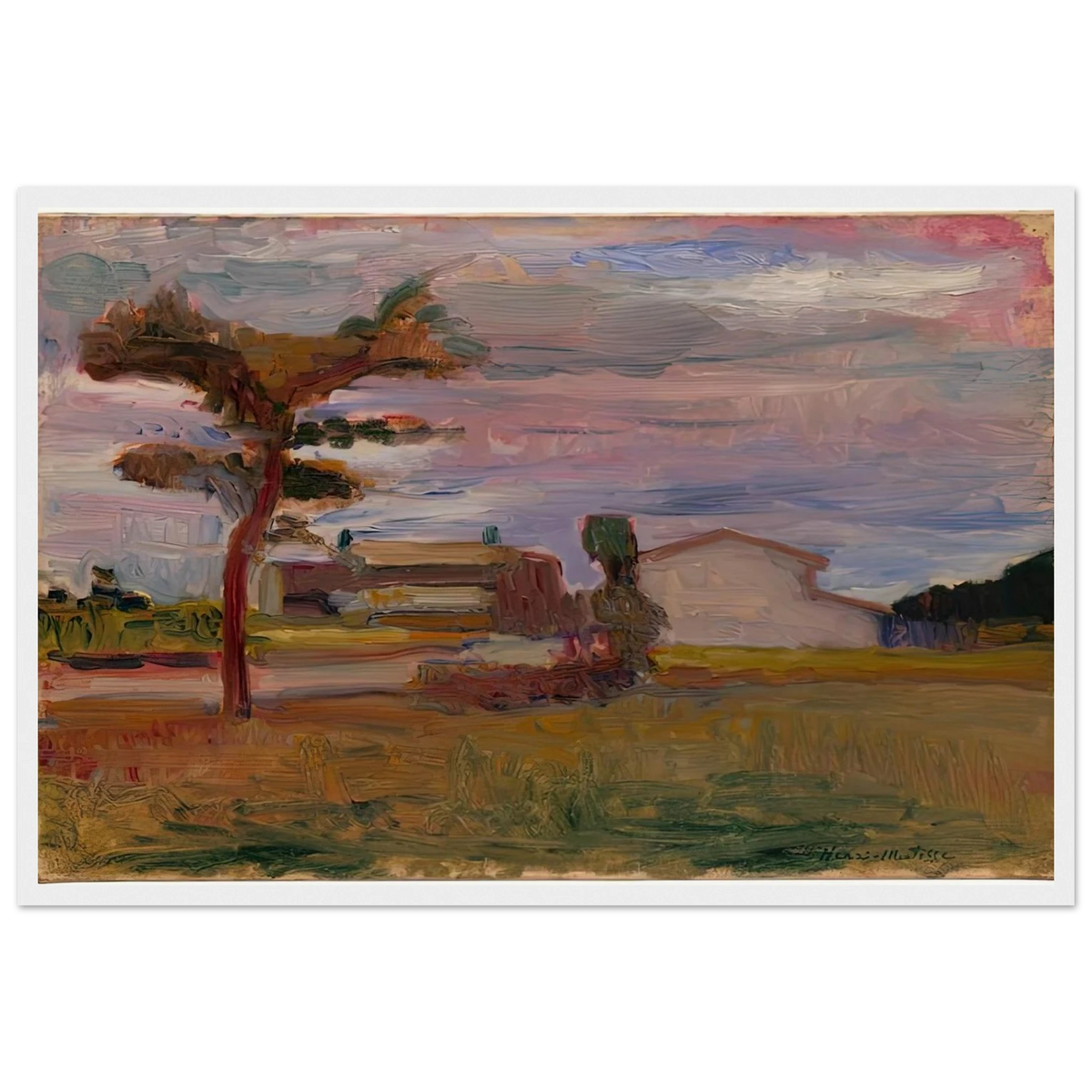 CORSICAN LANDSCAPE 1898 Framed Poster | Henri Matisse Framed Prints Wall Art | Henri Matisse Print