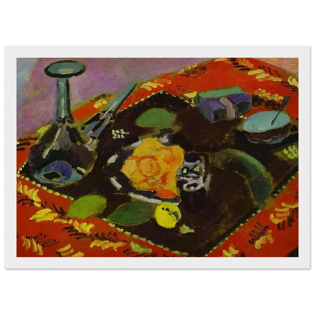 DISHES AND FRUIT 1906 Framed Poster | Henri Matisse Framed Prints Wall Art | Henri Matisse Print