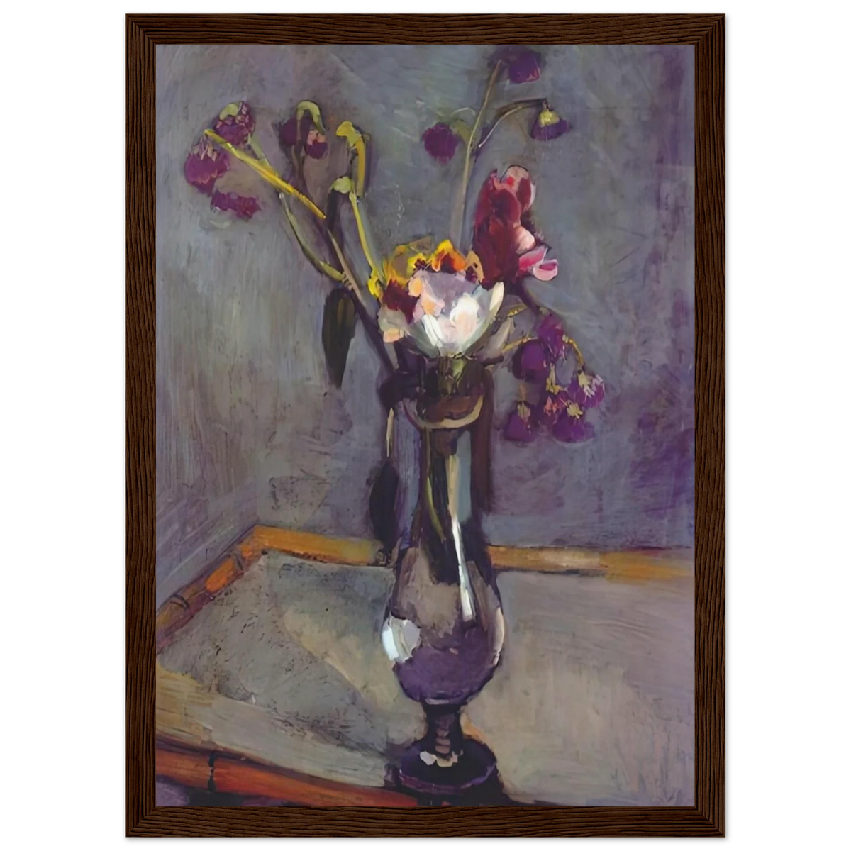 BOUQUET ON A BAMBOO TABLE 1903 Framed Poster | Henri Matisse Framed Prints Wall Art | Henri Matisse Print