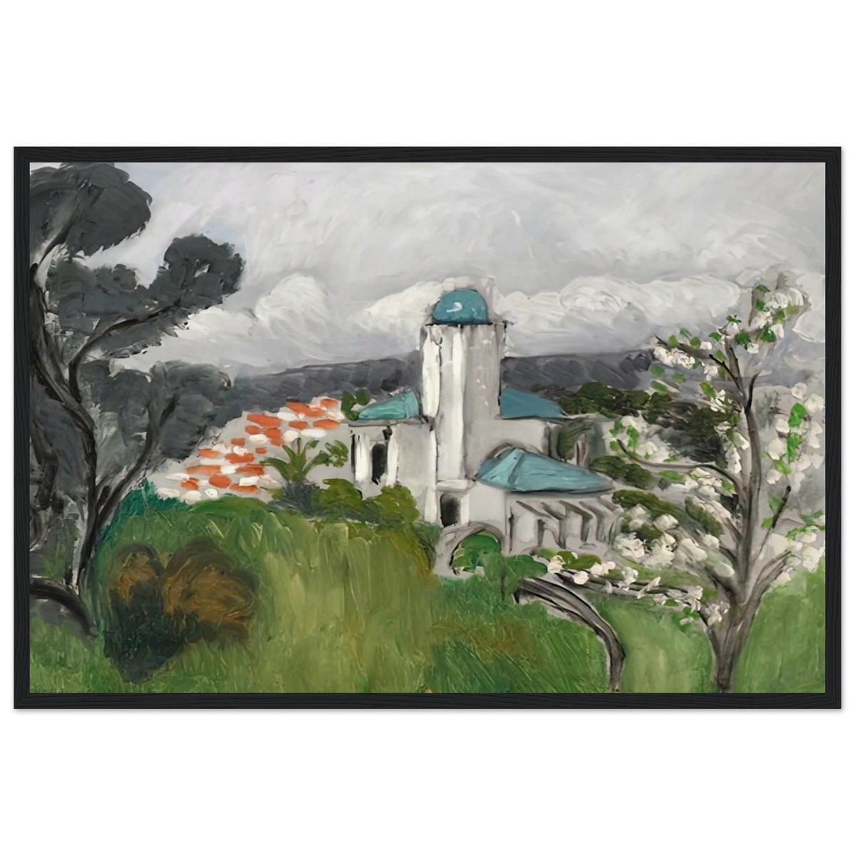 LA VILLA BLEUE 1918 Framed Poster | Henri Matisse Framed Prints Wall Art | Henri Matisse Print