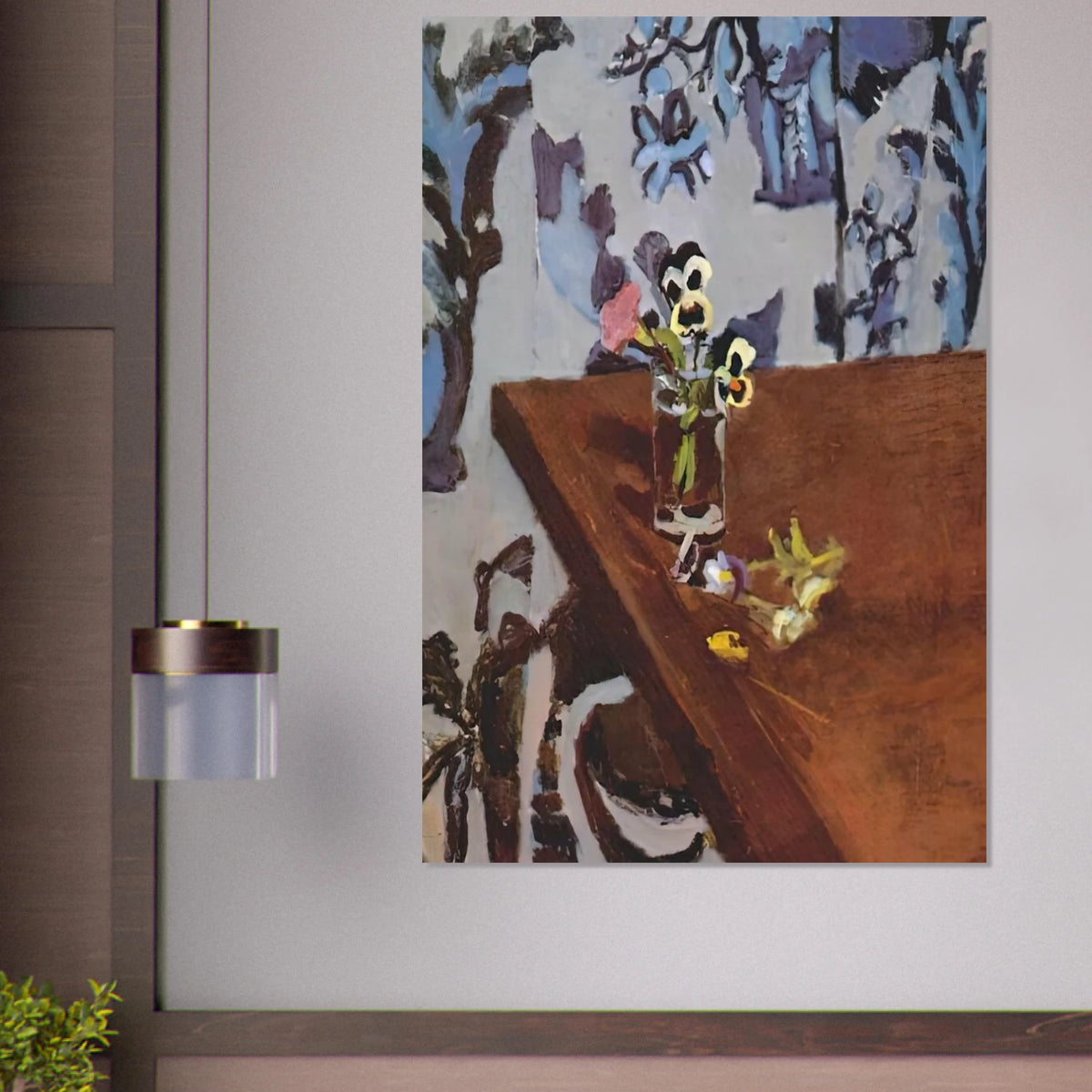 PANSIES ON A TABLE 1919 Poster | Henri Matisse Poster | Henri Matisse Print