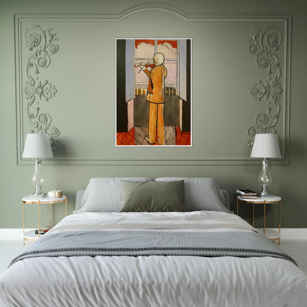 THE VIOLINIST AT THE WINDOW 1918 Framed Poster | Henri Matisse Framed Prints Wall Art | Henri Matisse Print