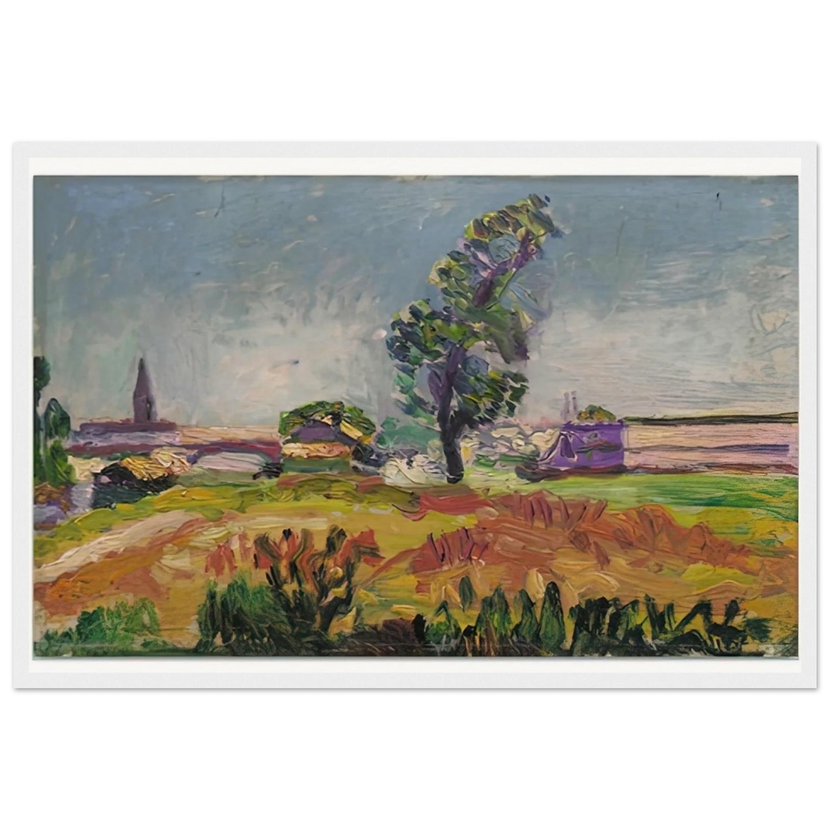 PAYSAGE DES ENVIRONS DE TOULOUSE LE PONT DES DEMOISELLES 1898 Framed Poster | Henri Matisse Framed Prints Wall Art | Henri Matisse Print