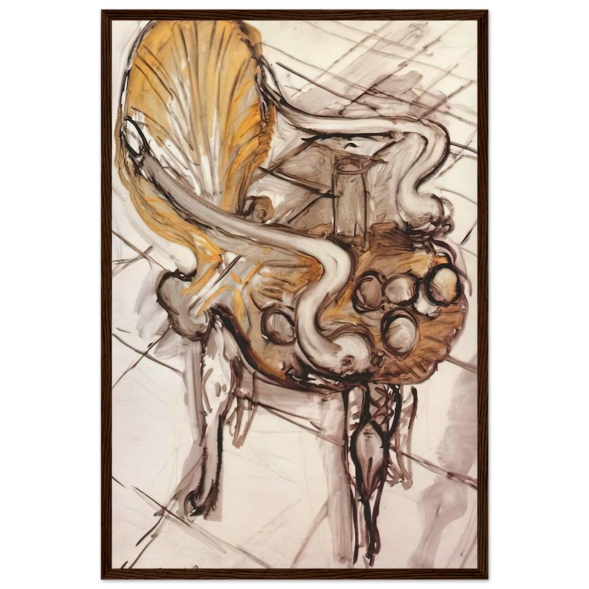 VENETIAN ARMCHAIR WITH FRUITS 1942 Framed Poster | Henri Matisse Framed Prints Wall Art | Henri Matisse Print