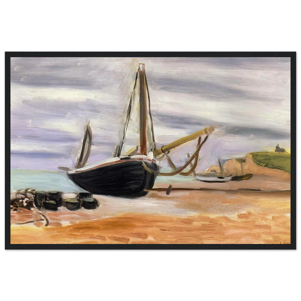 BOATS AT ETRETAT 1920 Framed Poster | Henri Matisse Framed Prints Wall Art | Henri Matisse Print