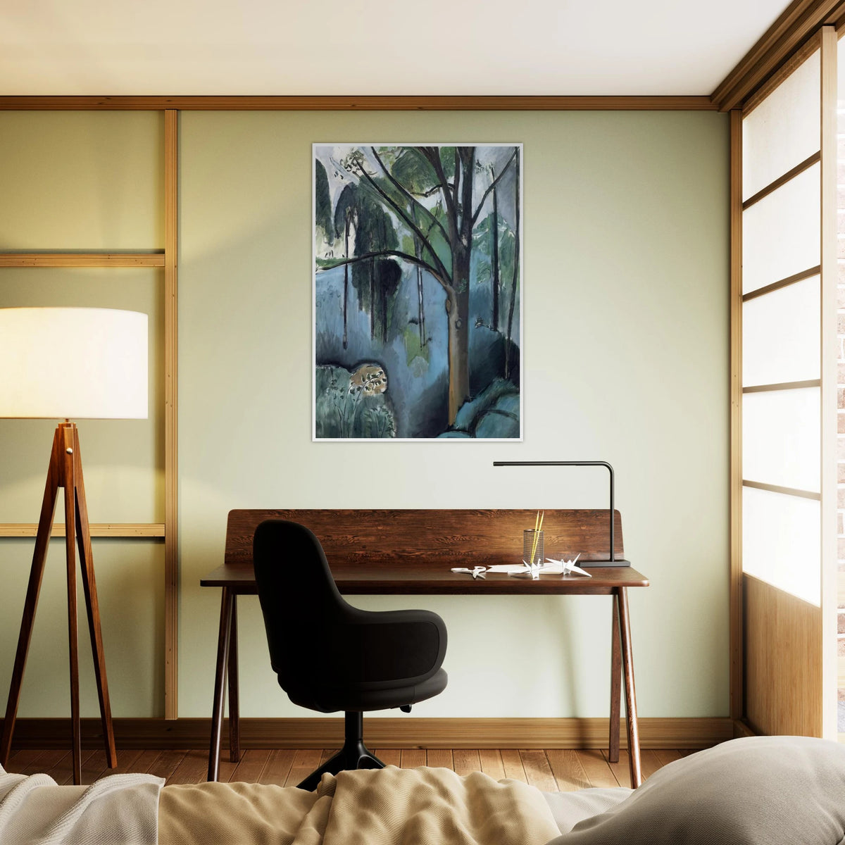 TRIVAUX POND 1917 Framed Poster | Henri Matisse Framed Prints Wall Art | Henri Matisse Print