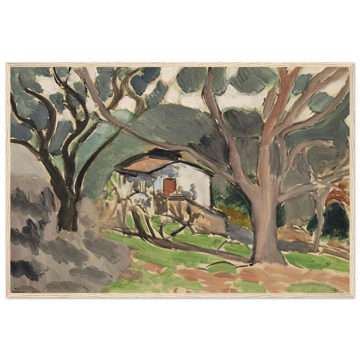 LA MAISONNETTE 1919 Framed Poster | Henri Matisse Framed Prints Wall Art | Henri Matisse Print