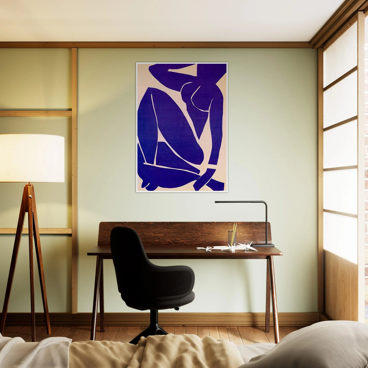 BLUE NUDE III 1952 Framed Poster | Henri Matisse Framed Prints Wall Art | Henri Matisse Print