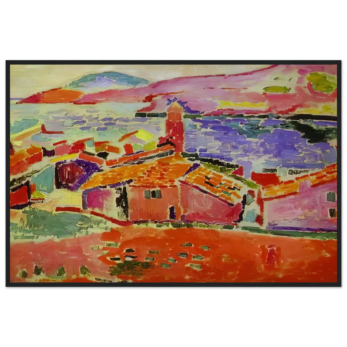 VIEW OF COLLIOURE 1 Framed Poster | Henri Matisse Framed Prints Wall Art | Henri Matisse Print