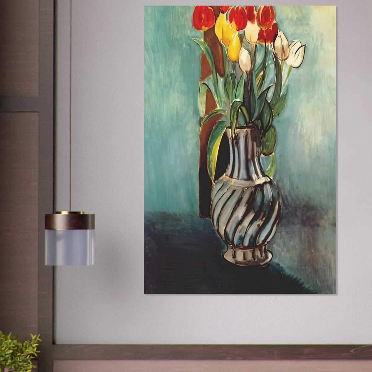 ME MYSELF STENDHAL VASE OF TULIPS 1914 Poster | Henri Matisse Poster | Henri Matisse Print